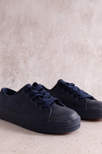 Marineblaue Kinder-Sneaker...