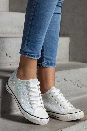 Grüne glänzende hohe...