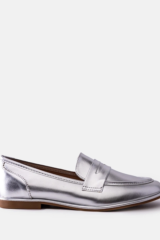 Silberne metallische Mokasins Palinka Silberne metallische Mokasins Palinka