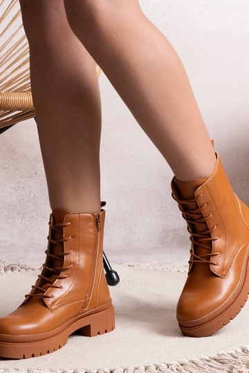 Braune gefütterte klassische Stiefeletten Edmunda 2