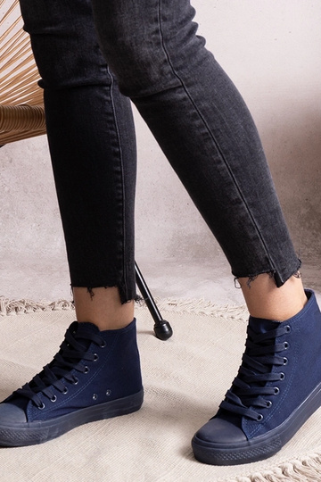 Marineblaue Rafife High-Top-Sneakers 2