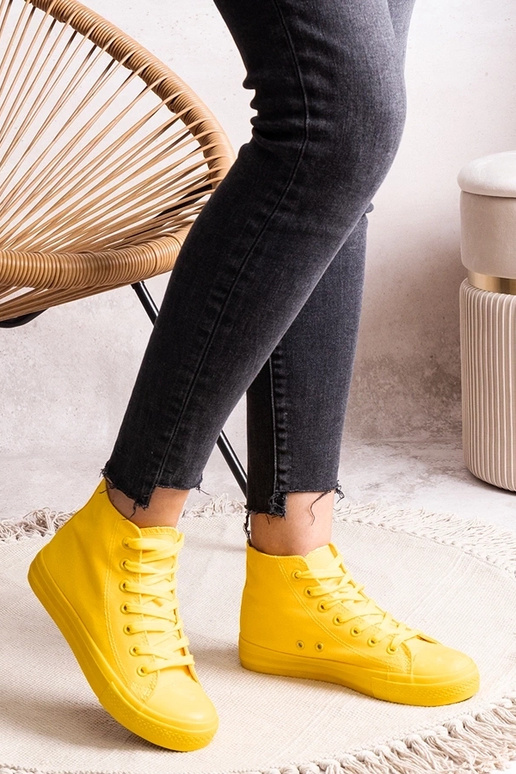 Gelbe High-Top-Sneakers „Rafife“