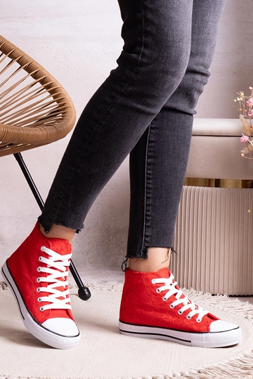 Rote High-Top-Sneaker mit... 2