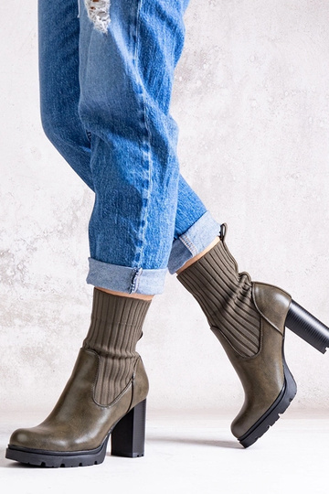 Grüne Stiefeletten mit... 2