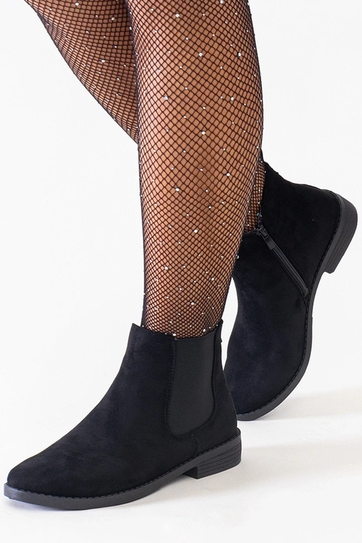 Schwarze klassische Knöchelstiefel...