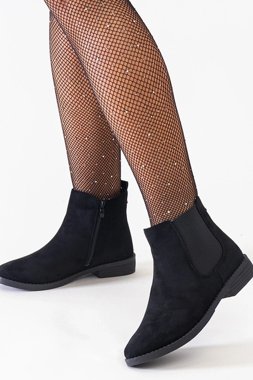 Schwarze klassische Knöchelstiefel...