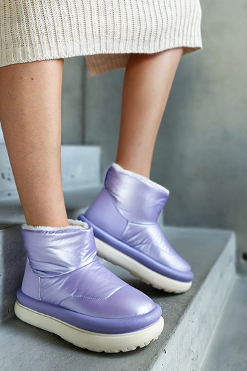 Lila warme Schneestiefel... 2