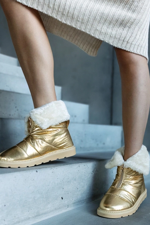 Edidda Gold – Isolierte Schneestiefel...