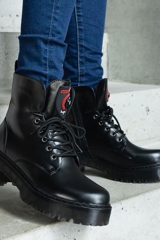 Schwarze Damenstiefeletten Ranco