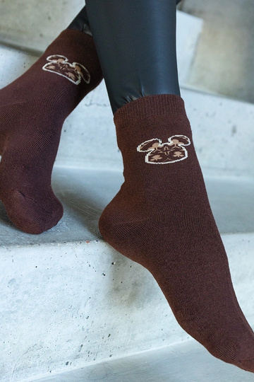 Braune warme Socken Sella