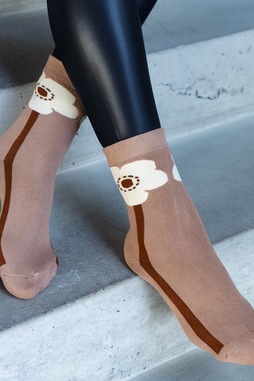 Braune warme Socken Sella 2