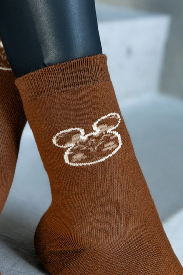 Braune warme Socken Sella