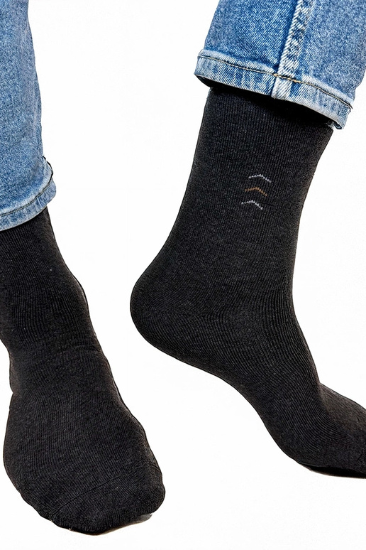 Dunkelgraue warme Herrensocken Narus