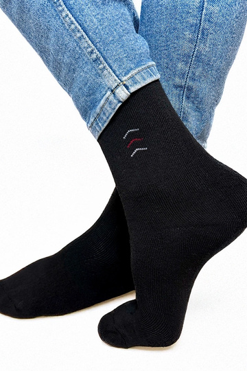 Schwarze warme Herrensocken...