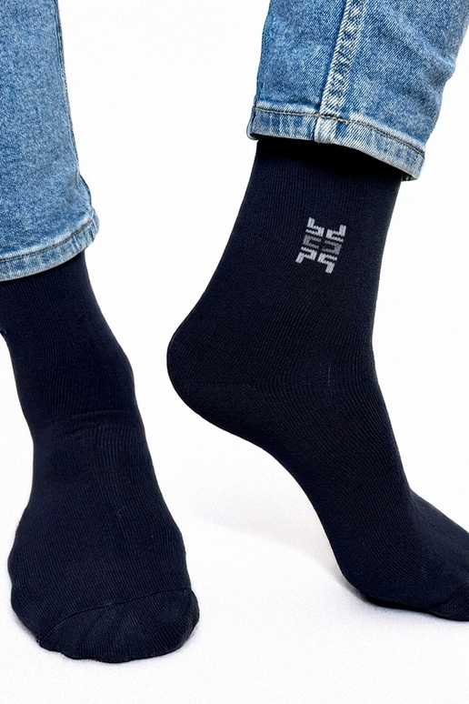 Dunkelblaue warme Herrensocken Narus