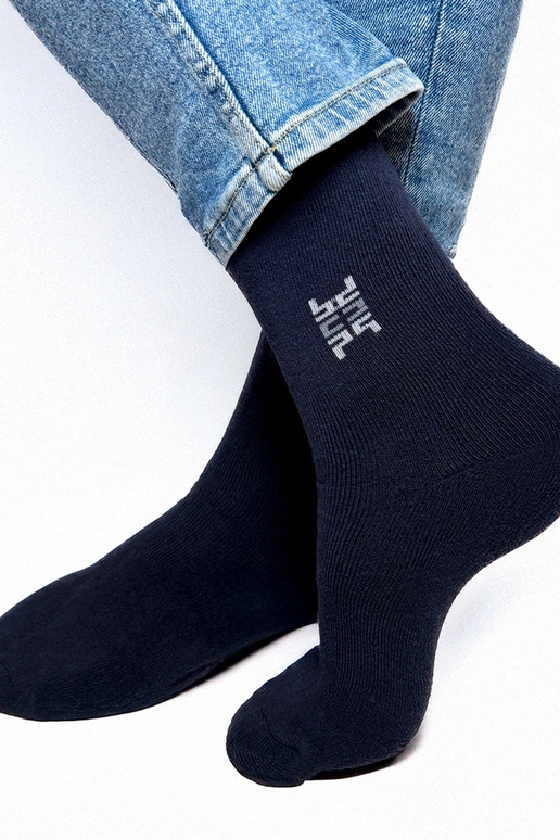 Dunkelblaue warme Herrensocken Narus