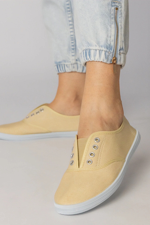 Graue Stoffschuhe zum...