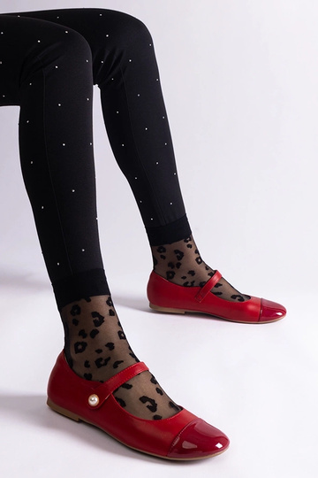 Rote Ballerinas aus...