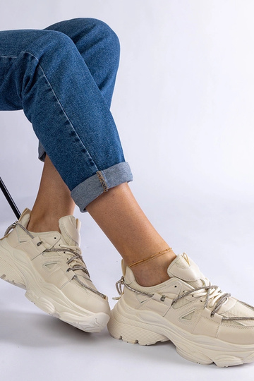 Beige Ivett Damen-Sportsneaker 2