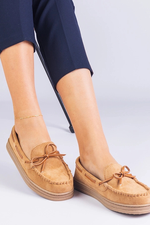 Braune Damen Kunstwildleder-Schuhe...