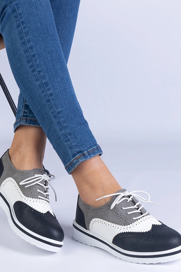 Schwarze klassische Oxford-Schuhe Toddi