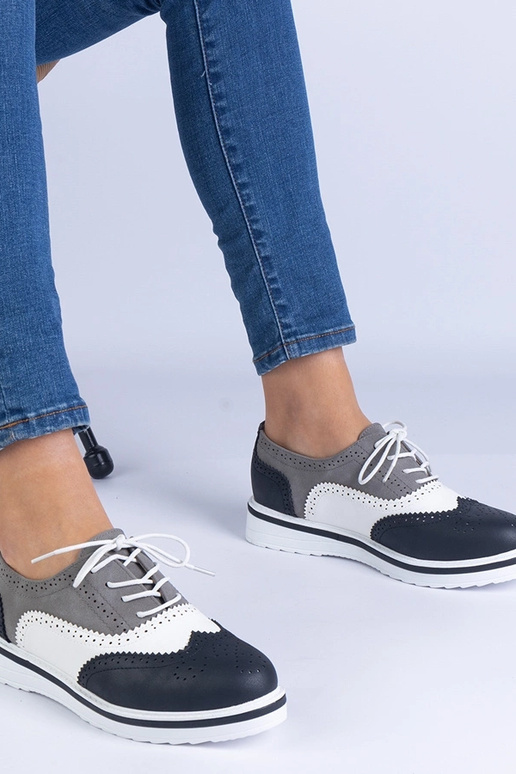 Schwarze klassische Oxford-Schuhe Toddi