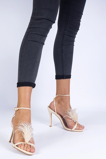 Beige High Heel Sandalen... 2