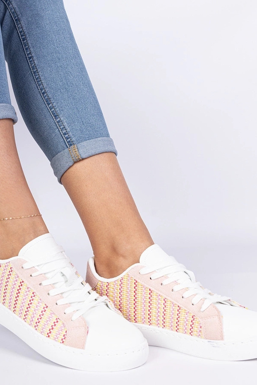 Rosa Damen-Sneakers aus Stoff Bellisio