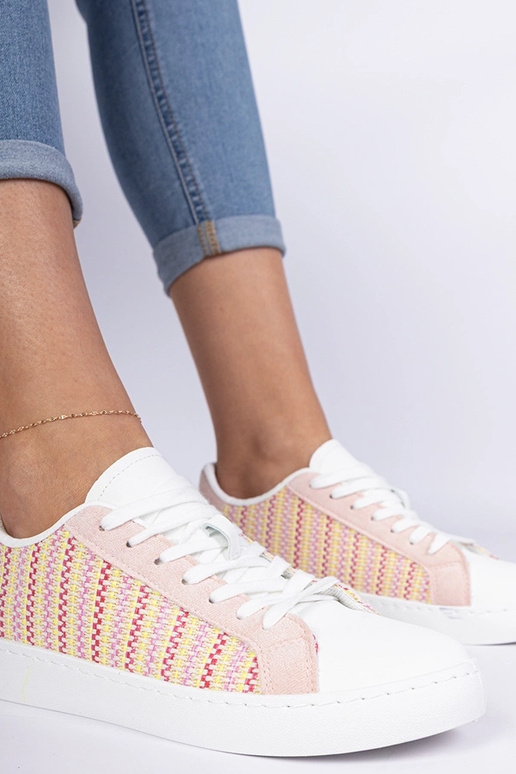 Rosa Damen-Sneakers aus Stoff Bellisio