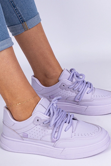 Lila Damen-Sport-Sneakers aus Kunstleder Asphodel 2