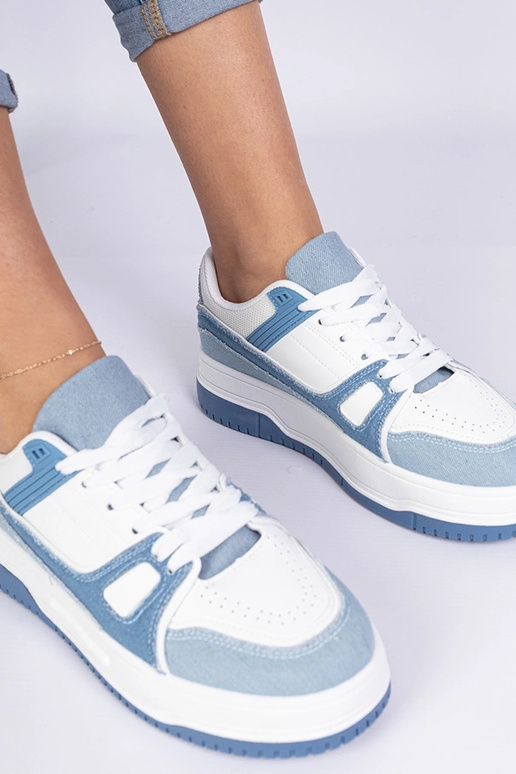 Blaue Damen-Sport-Sneakers Pretta