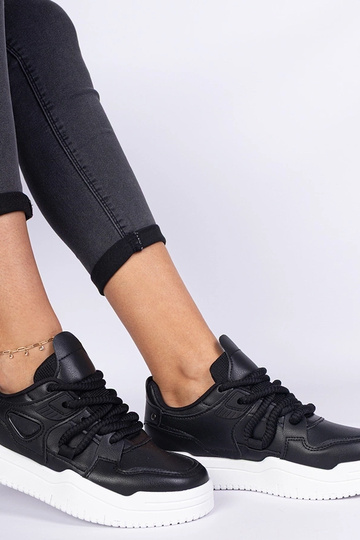 Kayota schwarze Sneakers für Damen mit dicken Schnürsenkeln 2