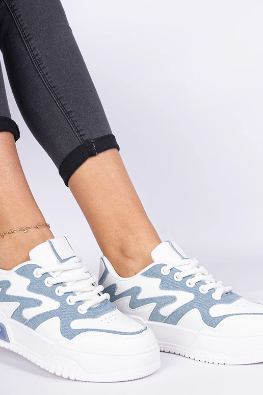 Lasata blaue Sneakers für Damen mit...