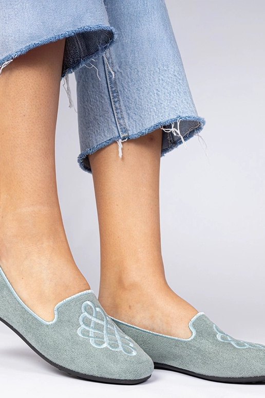 Grüne Damen-Ballerinas aus... Grüne Damen-Ballerinas aus...