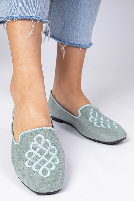 Grüne Damen-Ballerinas aus... Grüne Damen-Ballerinas aus...