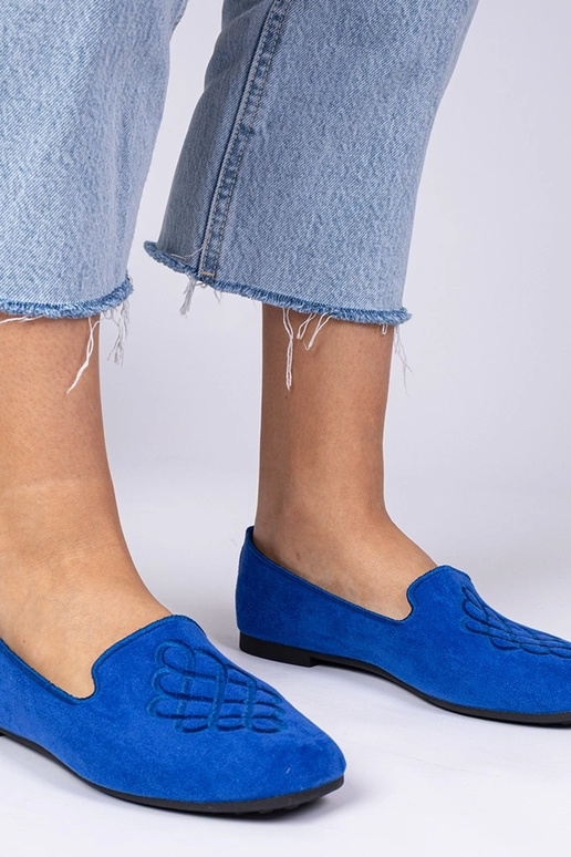 Blaue Damen-Ballerinas aus... Blaue Damen-Ballerinas aus...