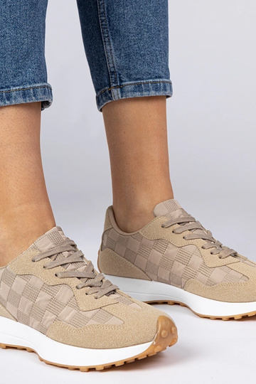 Beige Damen-Sneaker sportlich Samara