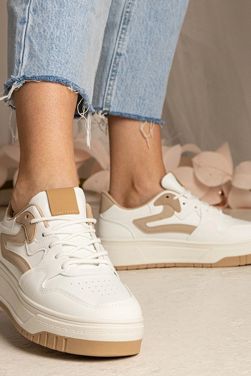 Weiße Damen-Trampki Sneakers Seisha