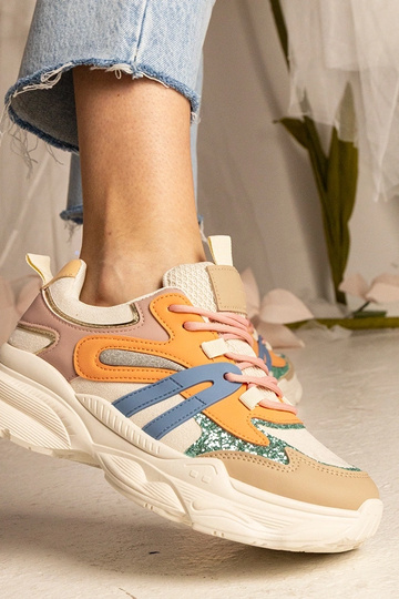 Orange Damen-Sneakers...