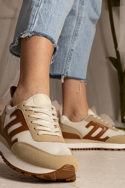Beige Damen-Sneakers sportlich Marena