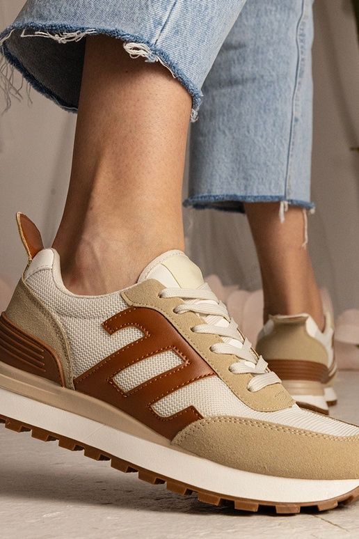 Beige Damen-Sneakers sportlich Marena