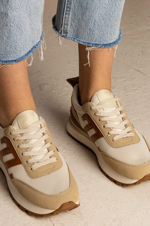 Beige Damen-Sneakers sportlich Marena