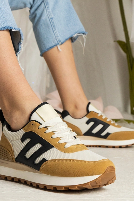 Braune Damen-Sneakers sportlich Marena