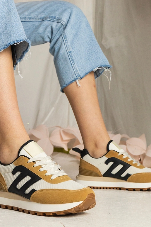 Braune Damen-Sneakers sportlich Marena