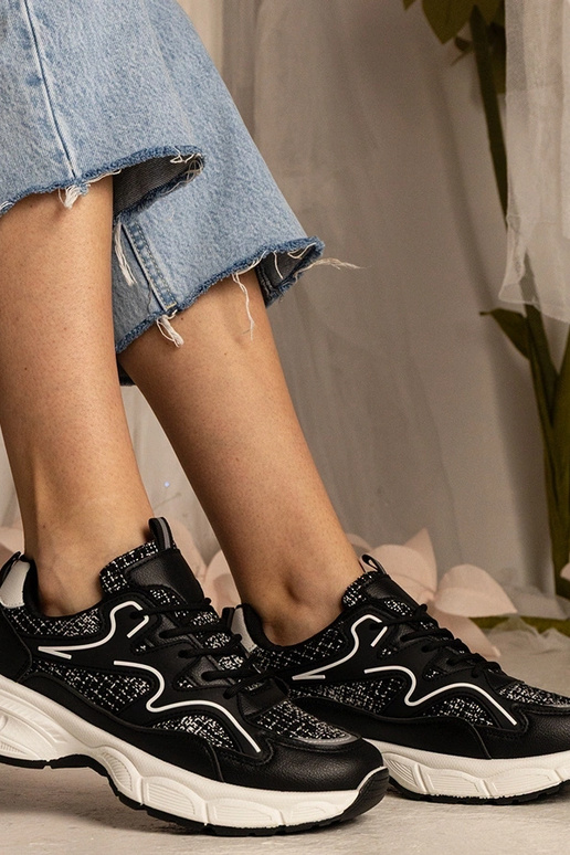 Schwarze Damen Sneakers Sport Maurita Schwarze Damen Sneakers Sport Maurita