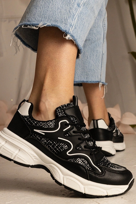 Schwarze Damen Sneakers Sport Maurita Schwarze Damen Sneakers Sport Maurita