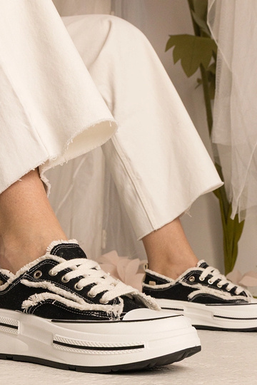 Schwarze Damen High-Top... 2