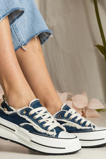 Blaue Damen High-Top Sneakers Kallara 2