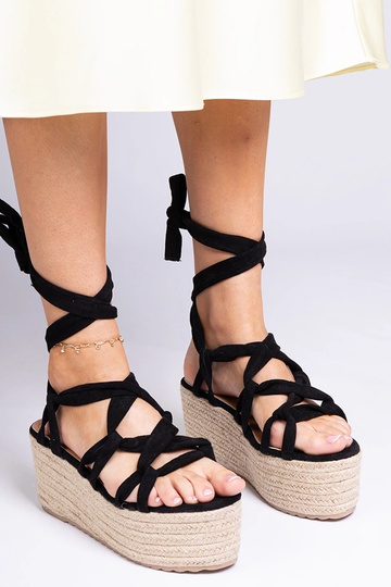 Schwarze Damen-Espadrilles...