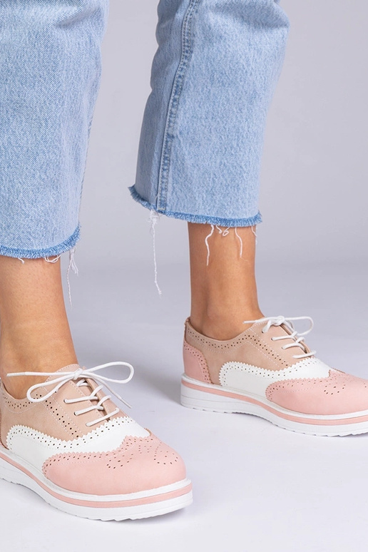 Rosa klassische Oxfords, „Toddi"